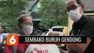 Buruh Gendong Pasar Yogyakarta Dapat Bantuan Sembako dari Emtek Peduli Corona | Liputan 6