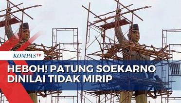 Habiskan Dana Rp500 Juta, Patung Soekarno di Banyuasin Dinilai Tak Mirip