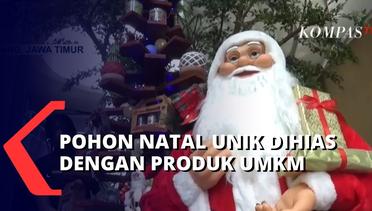 Berbeda dengan Lain, Pohon Natal di Sebuah Hotel di Malang Dihias dengan Produk-Produk UMKM!