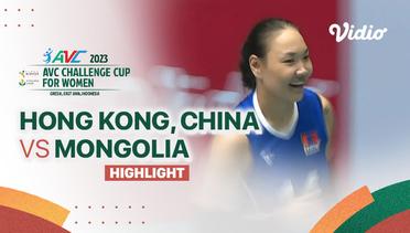 Highlights | Hong Kong, China vs Mongolia | AVC Challenge Cup for Women 2023