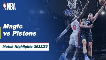 Match Highlights | Orlando Magic vs Detroit Pistons | NBA Regular Season 2022/23