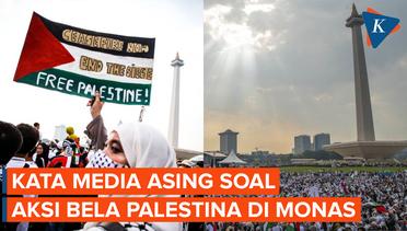 Aksi Bela Palestina di Monas Disorot Media Asing