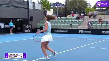 Match Highlights | Coco Gauff 2 vs 1 Jasmine Paolini | WTA Adelaide International 2021