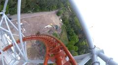 Sky Scream Roller Coaster Ride Holiday Park Germany Achterbahn - vidio