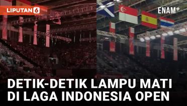 Lampu Mati Warnai Laga Indonesia Open 2023 di Istora Senayan
