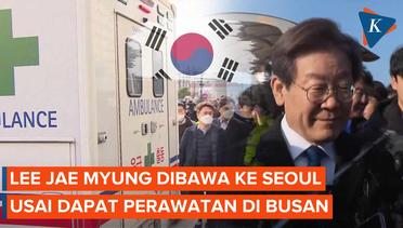 Pemimpin Oposisi Korsel yang Ditikam Diterbangkan ke Seoul untuk Operasi