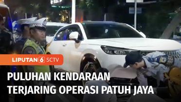 Puluhan Kendaraan Terjaring Operasi Patuh Jaya, Empat Mobil Diderek Petugas | Liputan 6