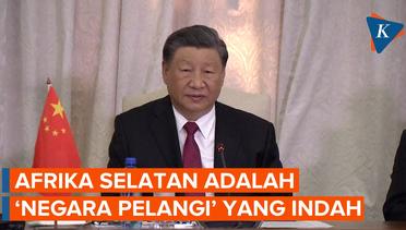 Pidato Xi Jinping Jelang KTT BRICS, Sebut Afsel "Negara Pelangi", Ingin Perkuat Pengaruh China di Af
