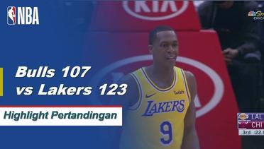 NBA I Cuplikan Pertandingan :  Lakers 123 vs Bulls 107