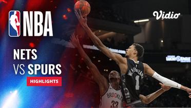 Brooklyn Nets vs San Antonio Spurs - Highlights | NBA Regular Season 2023/24