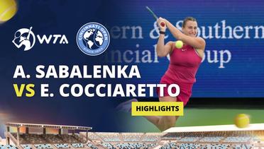 Aryna Sabalenka vs Elisabatte Cocciaretto - Highlights | WTA Cincinnati Open 2024