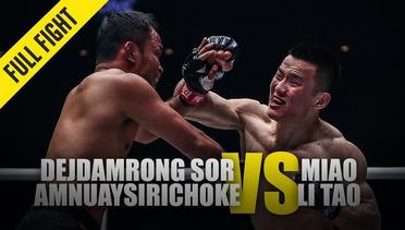 Dejdamrong Sor Amnuaysirichoke vs. Miao Li Tao - ONE Full Fight - May 2019