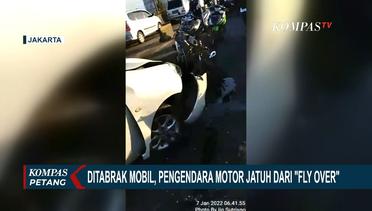 Pemotor Jatuh dari Flyover di Daan Mogot Jakbar Akibat Ditabrak Kencang Mobil