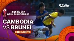 Cambodia vs Brunei Darussalam - Highlights | ASEAN U16 Boys Championships 2024