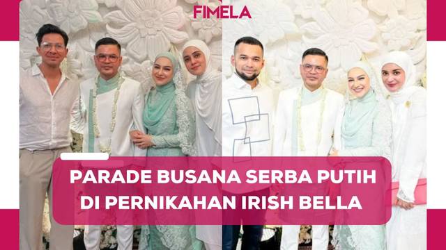 Parade Busana Serba Putih Tamu Undangan di Pernikahan Irish Bella-Haldy Sabri