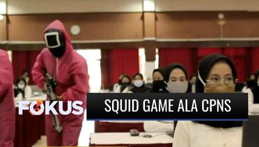 Waduh! Seleksi CPNS di Kanwil Kemenkumham Jatim Diawasi Tentara Pink Squid Game! | Fokus
