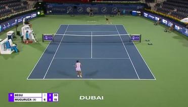 Match Highlights | Garbine Muguruza 2 vs 0 Irina-Camelia Begu | WTA Dubai Tennis Championships 2021