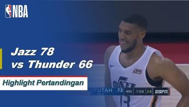 NBA | Cuplikan Pertandingan : Jazz 78 VS Thunder 66 | Summer League 2019