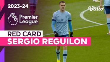 Kartu Merah: Sergio Reguilon (Brentford) | Burnley vs Brentford | Premier League 2023/24