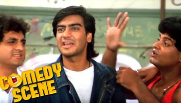 Ajay Devgan In Love | Comedy Scene | Phool Aur Kaante | Hindi Film