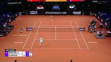 Quarter Final: Iga Swiatek vs Karolina Pliskova - Highlights | WTA Porsche Tennis Grand Prix 2023