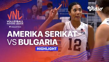 Match Highlights | Amerika Serikat vs Bulgaria | Women’s Volleyball Nations League 2023