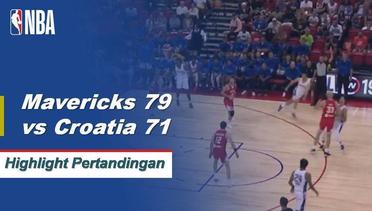 NBA | Cuplikan Pertandingan : Mavericks 79 vs Croatia 71 | Summer League 2019