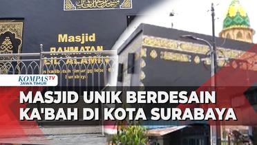 Melihat Kemegahan Masjid Berdesain Ka'bah di Tengah Kampung Padat Penduduk Surabaya