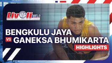 Putra: Bengkulu Jaya vs Ganeksa Bhumikarta - Highlights | Livoli Divisi 1 2024