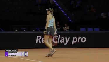 Match Highlights | Elena Rybakina vs Nastasja Schunk | Stuttgart Open 2022