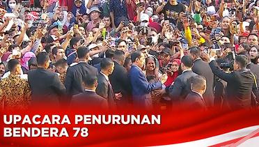 Antusias!! Bapak Jokowi Sapa Dan Selfie Bareng Warga!! | Upacara Penurunan Bendera 78