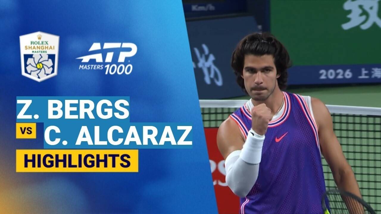 Zizou Bergs vs Carlos Alcaraz - Round 3 (Stadium Court) | ATP 1000: Rolex Shanghai Masters 2026