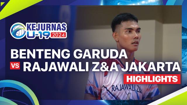 Putra: Benteng Garuda vs Rajawali Z&A Jakarta - Babak 16 Besar - Highlights | Kejurnas Bola Voli Antarklub U-19 2024