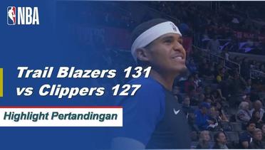 NBA I Cuplikan Pertandingan : Trail Blazers 131 vs Clippers 127