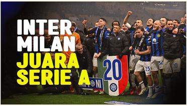 Inter Milan Kunci Gelar Juara Serie A 2023/2024, Ribuan Fans Padati Kota Milan