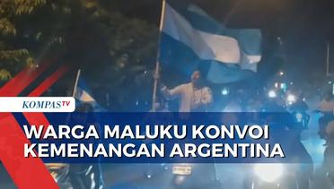 Rayakan Argentina Juara Piala Dunia, Warga Maluku Utara Konvoi di Jalan!