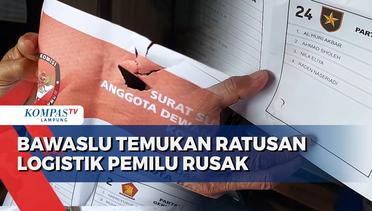 Bawaslu Lampung Temukan Ratusan Logistik Pemilu Rusak