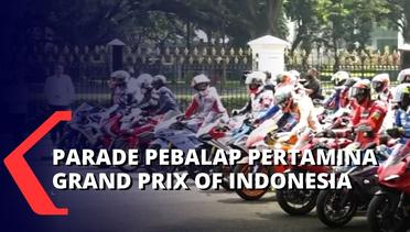 Presiden Jokowi Lepas 20 Pebalap MotoGP dalam Acara Pertamina Grand Prix Of Indonesia Parade