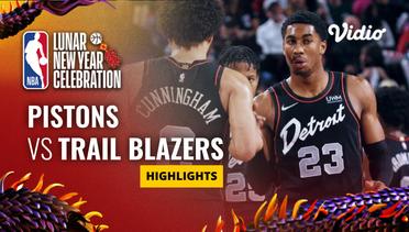 Detroit Pistons vs Portland Trail Blazers - Highlights | NBA Regular Season 2023/24