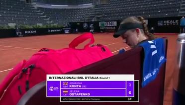 Match Highlights | Johana Konta 2 vs 0 Jelena Ostapenko | WTA Internazionali BNL D'Italia 2021
