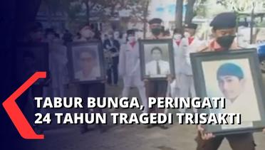 24 Tahun Tragedi Trisakti, Upacara Bendera Setengah Tiang Digelar Mahasiswa bersama Keluarga Korban