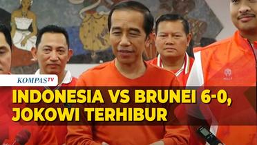 Kata Presiden Jokowi Usai Indonesia VS Brunei: Sangat Terhibur
