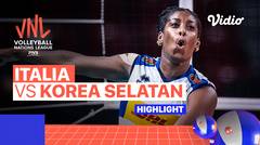 Match Highlights | Italia vs Korea Selatan | Women's Volleyball Nations League 2022