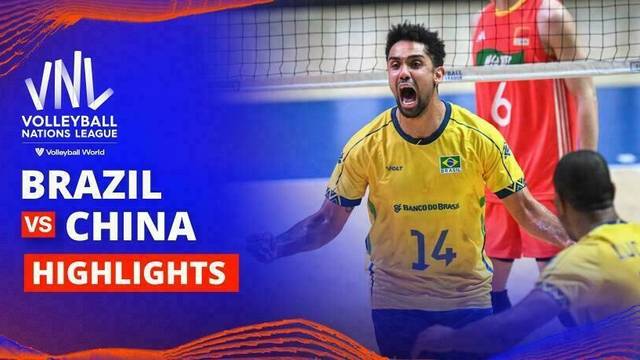 Men: Brazil vs China - Highlight | Volleyball Nations League 2025