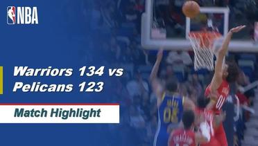 NBA I Cuplikan Pertandingan : Golden State Warriors 134 vs New Orleans Pelicans 123