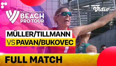 Full Match |  Muller/Tillmann (GER) vs Pavan/Bukovec (CAN) | Beach Pro Tour Elite 16 Doha, Qatar 2023