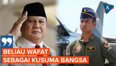Prabowo Sampaikan Belasungkawa untuk Pilot T-50i Golden Eagle yang Jatuh di Blora
