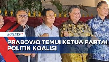 Pengumuman Pemilu oleh KPU, Prabowo Temui Ketum Parpol Koalisi di Kertanegara