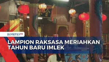 Warga Antusias Ikuti Perayaan Imlek dengan Lampion Raksasa di Kalimantan