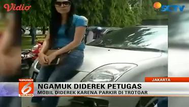 Seorang Wanita Mengamuk Saat Mobilnya Diderek - Liputan6 Siang